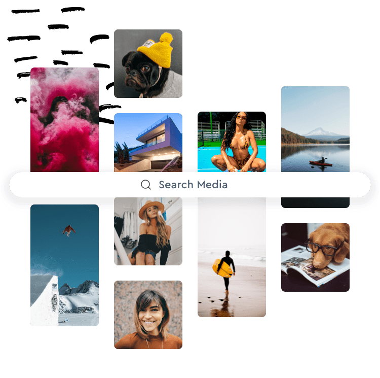 content within Motionbox using unsplash