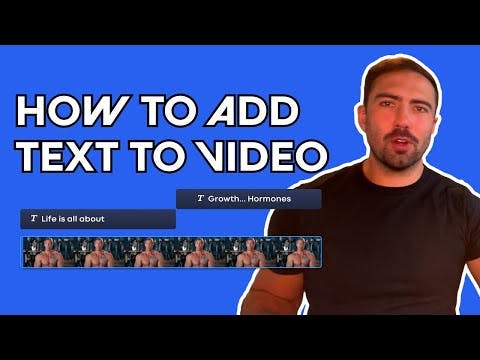 How to add text to video