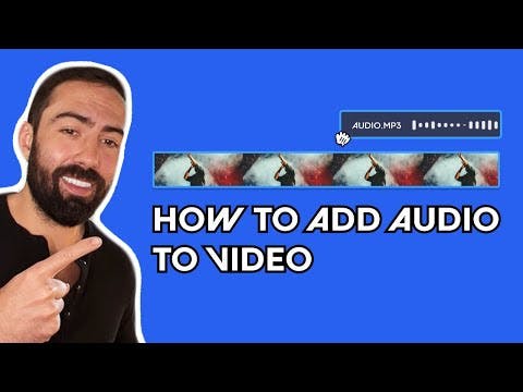 How to add audio to video tutorial