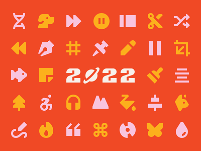 Chunk 2.1 🥳 icon set glyph small figma iconography icon pack chunky free ui icon